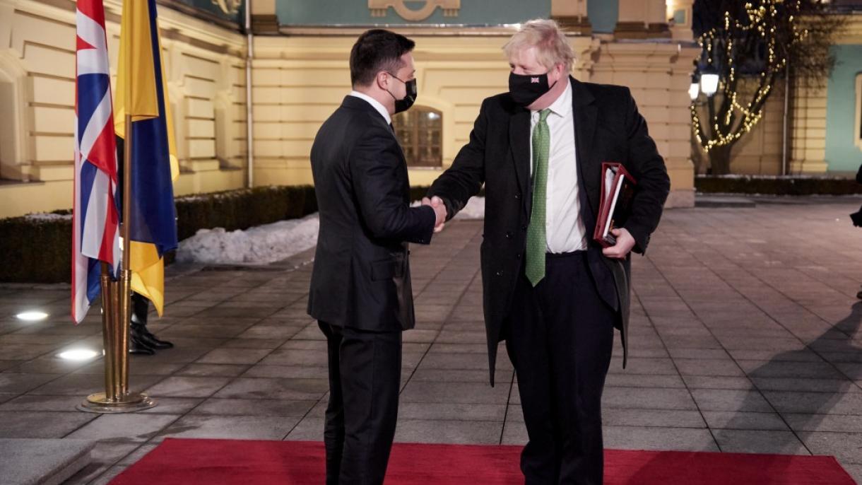 zélénskiy bilen engliye bash weziri jonson körüshti