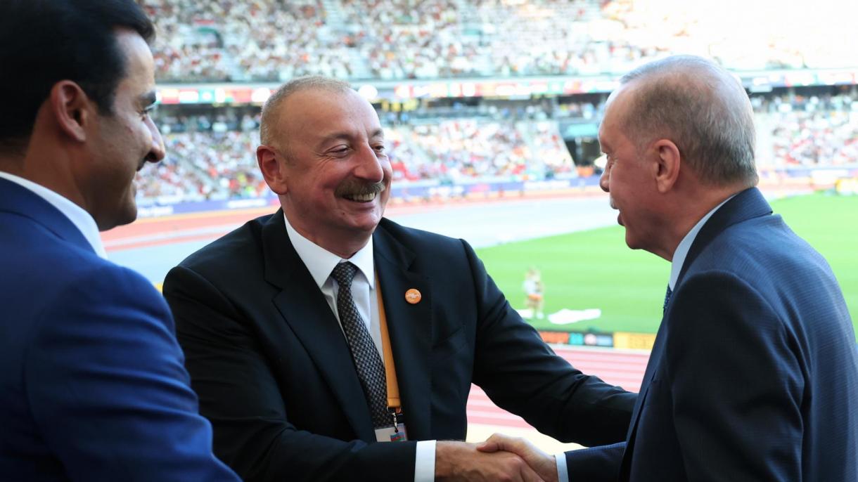 Erdoğan ha partecipato ad un gioco ai Mondiali di atletica in Ungheria