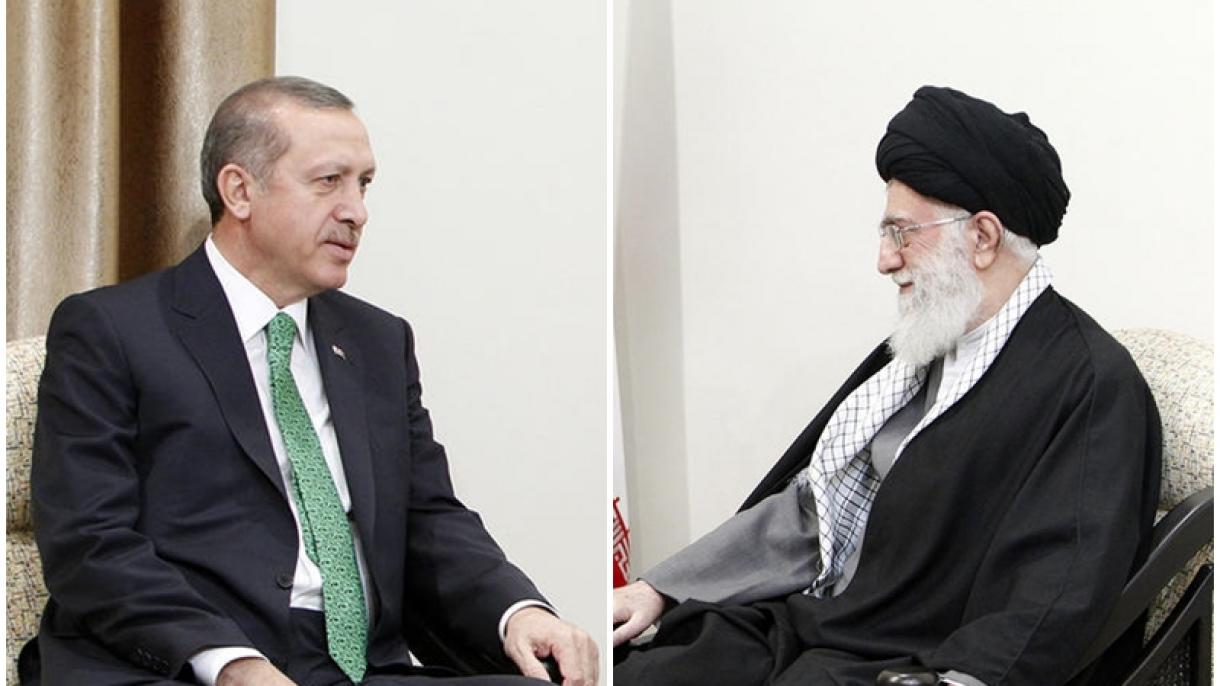ئەردوغان خامەنېي بىلەن كۆرۈشتى