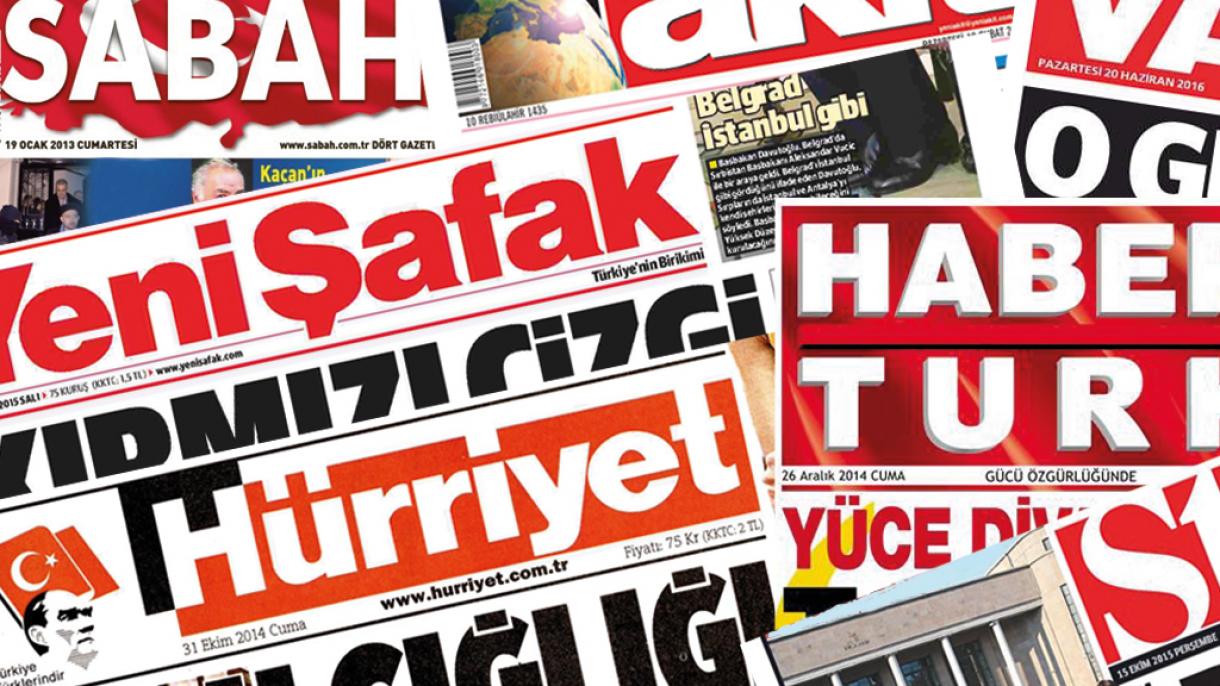 مطبوعات ترکیه، دوشنبه 13 آگوست 2018
