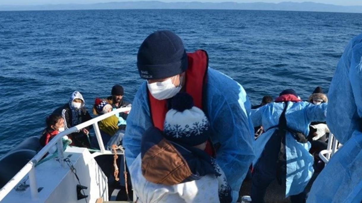 Guardia Costiera turca recupera 55 migranti nel Mar Egeo