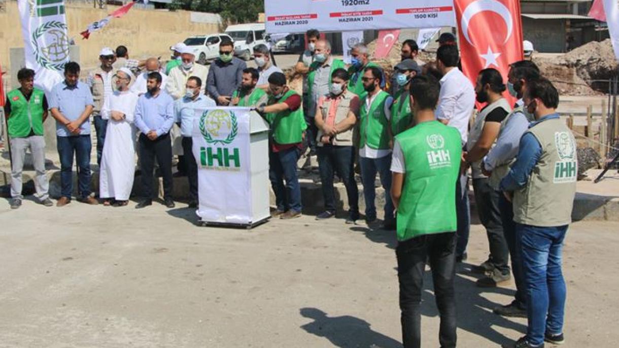 ترکی: İHH امدادی وقف عفرین میں مسجد تعمیر کر رہا ہے