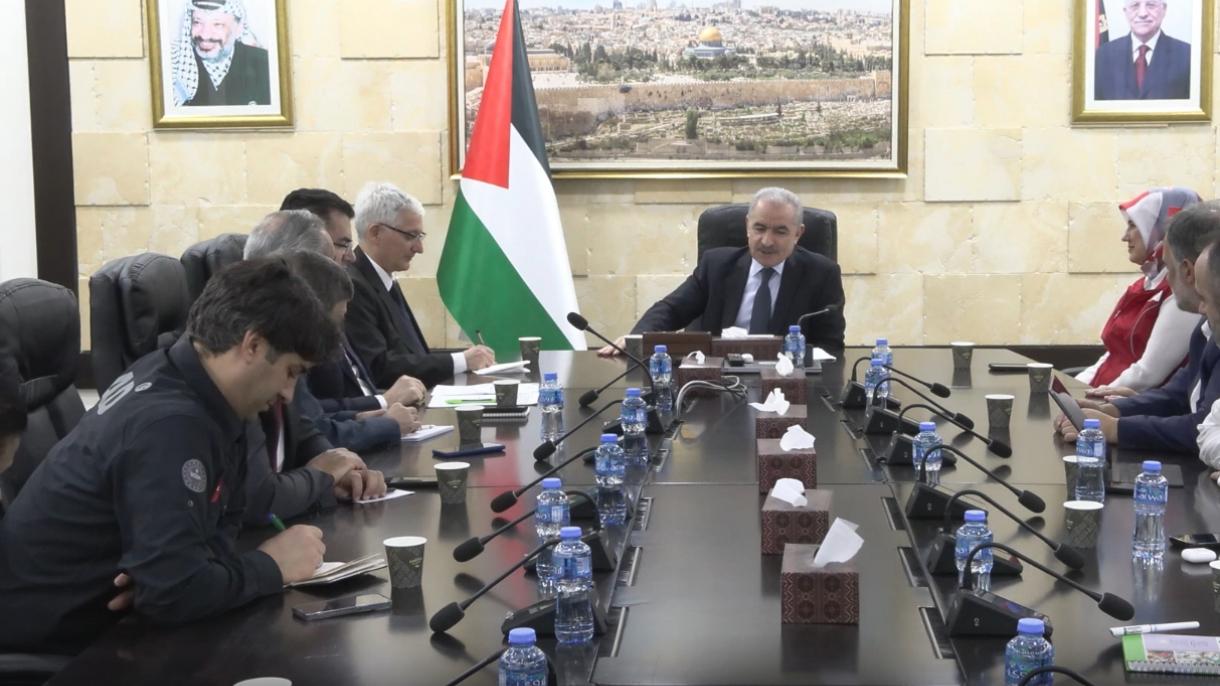 土耳其代表团在拉马拉会晤了巴勒斯坦总理