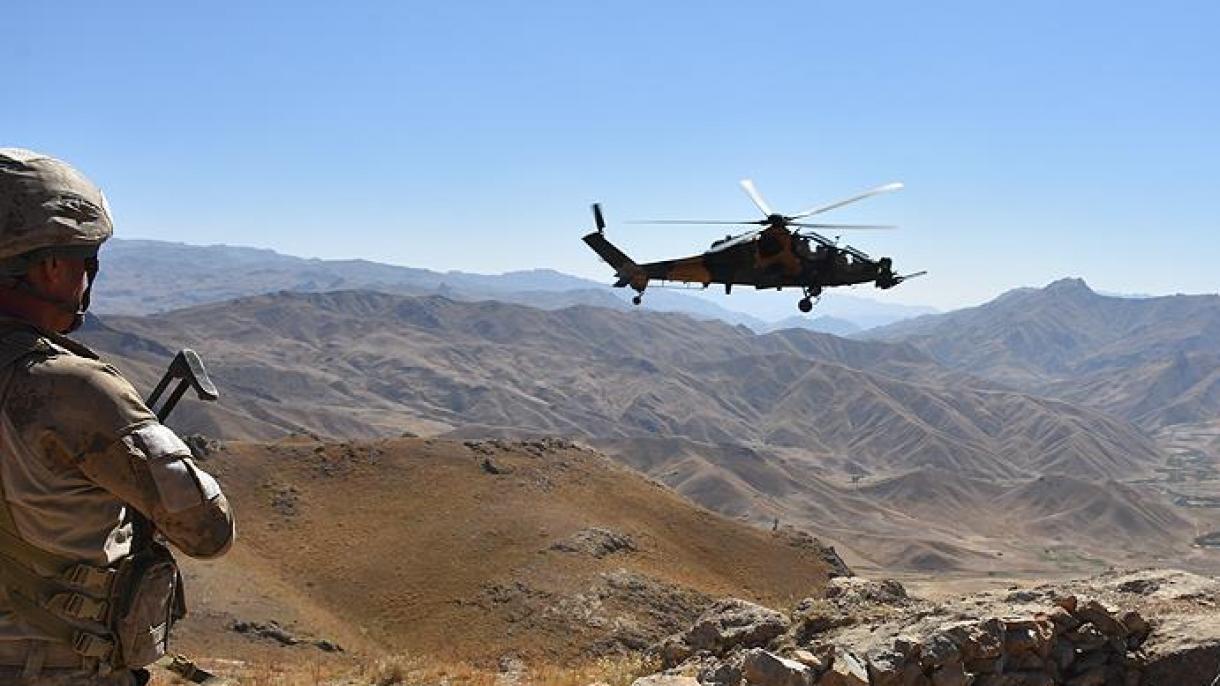 حملات ضد تروریستی نیروهای مسلح ترکیه با پشتیبانی نیروهای هوایی