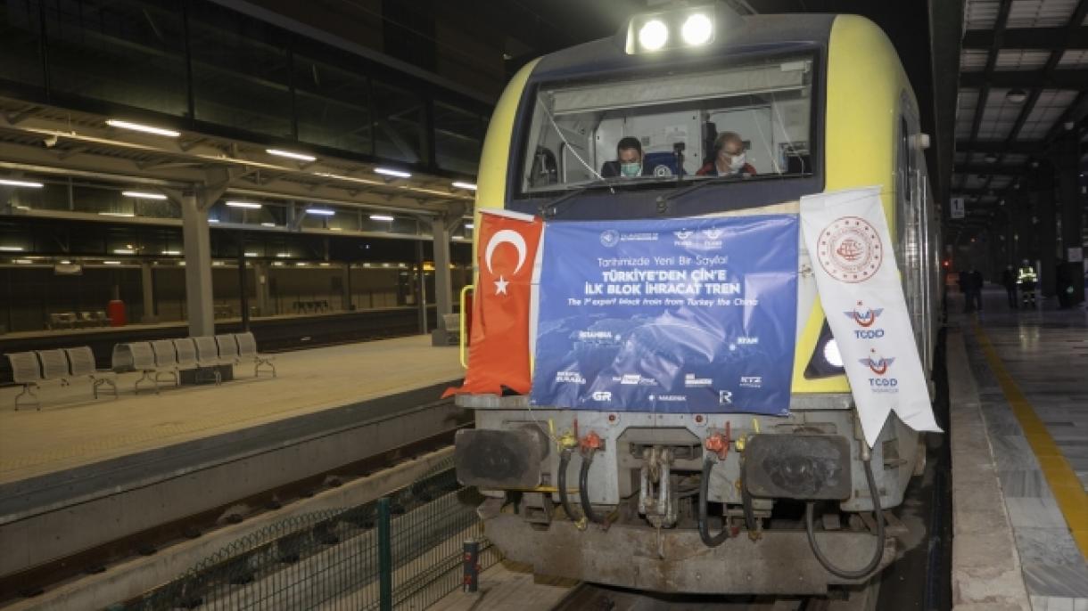 İstanbuldan Çinə yola çıxan ilk ixrac qatarı Ankaraya çatdı