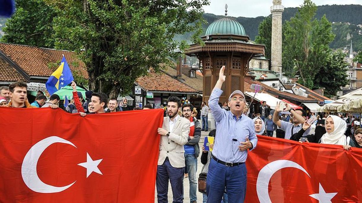 حمایت مردم بوسنی هرزگوین از حکومت و ملت ترکیه
