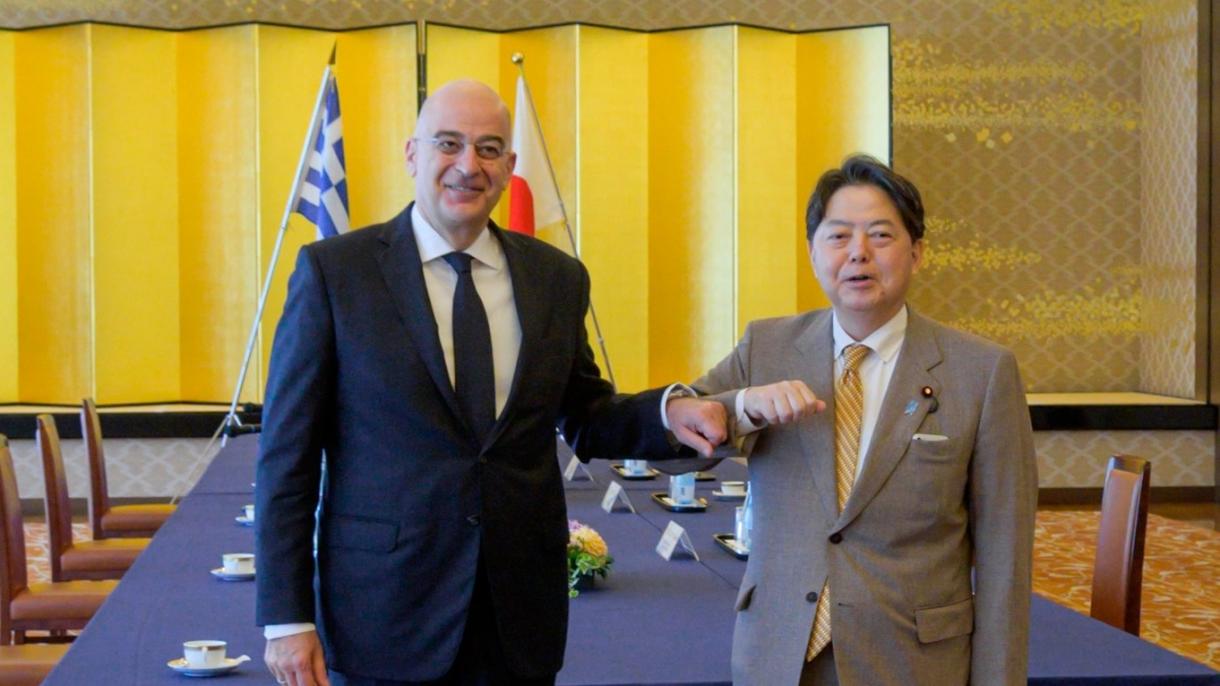 دیدار وزرای امور خارجه ژاین و یونان در توکیو