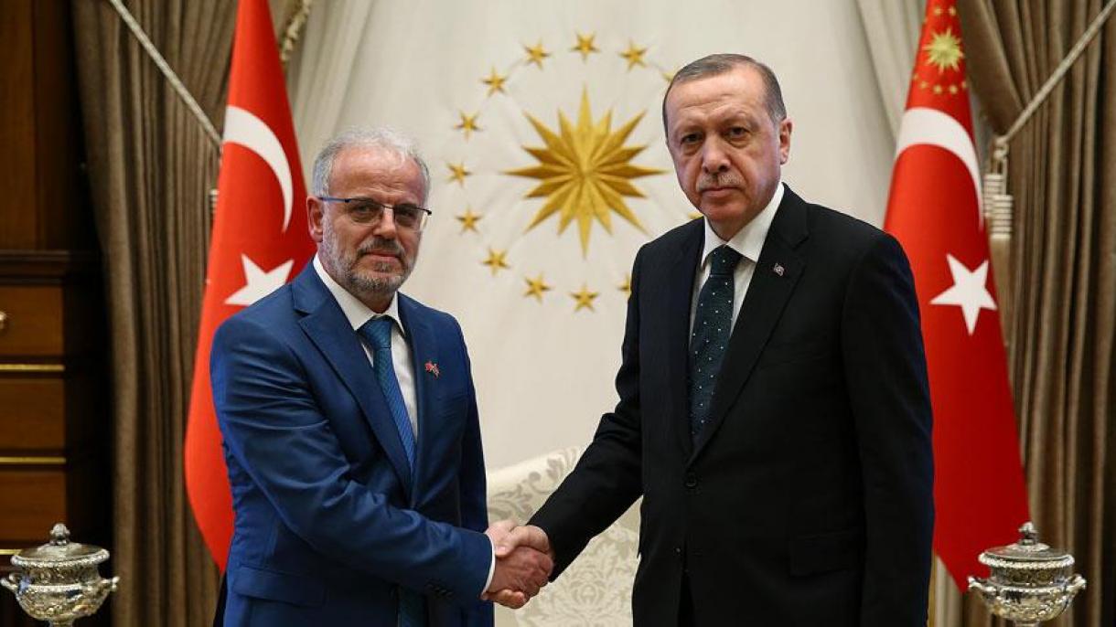 رئیس جمهور ترکیه رئیس پارلمان مقدونیه را به حضور پذیرفت