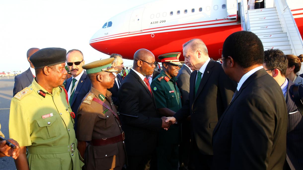 رئیس جمهور ترکیه وارد تانزانیا شد