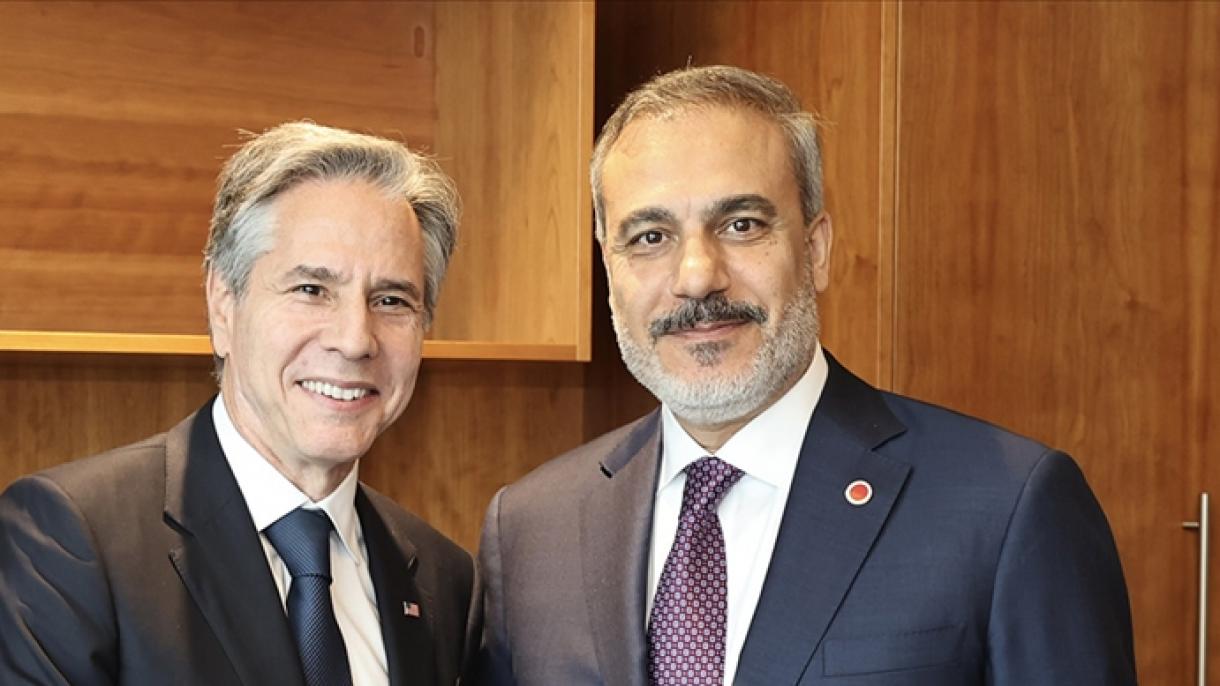 ترکیہ: وزیر خارجہ فیدان کی وزیر خارجہ بلنکن اور وزیر خارجہ جولی کے ساتھ ملاقات
