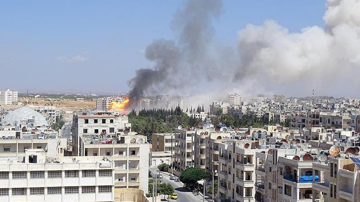 در حمله هوایی به ادلب 10 نفر از یک خانواده کشته شد