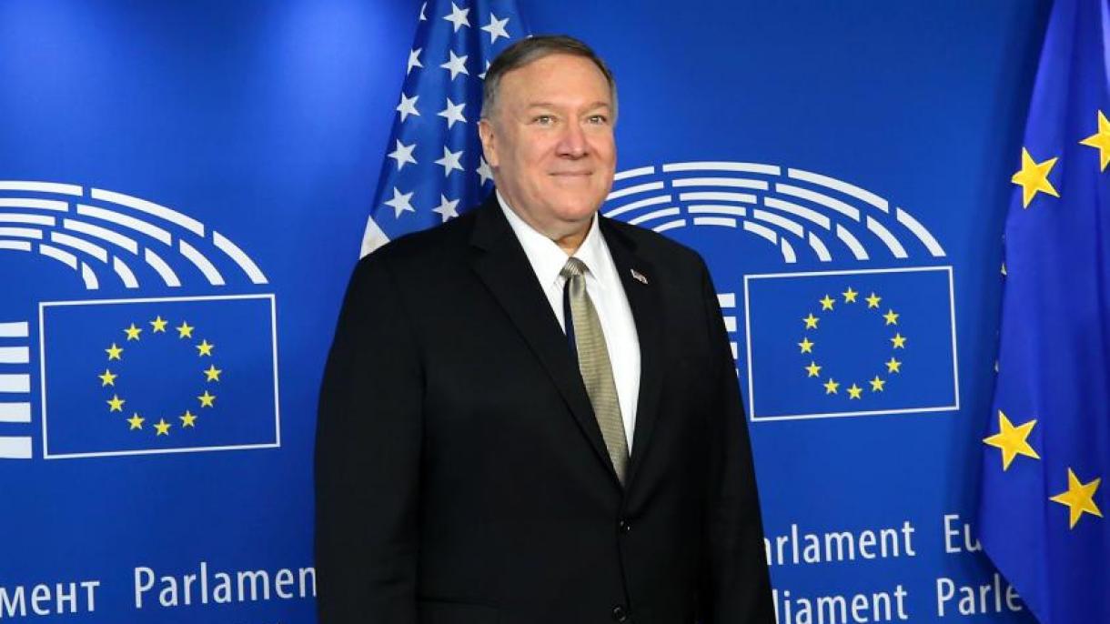 ABŞ dövlət katibi Mayk Pompeo Brüsseldə görüşlər keçirir