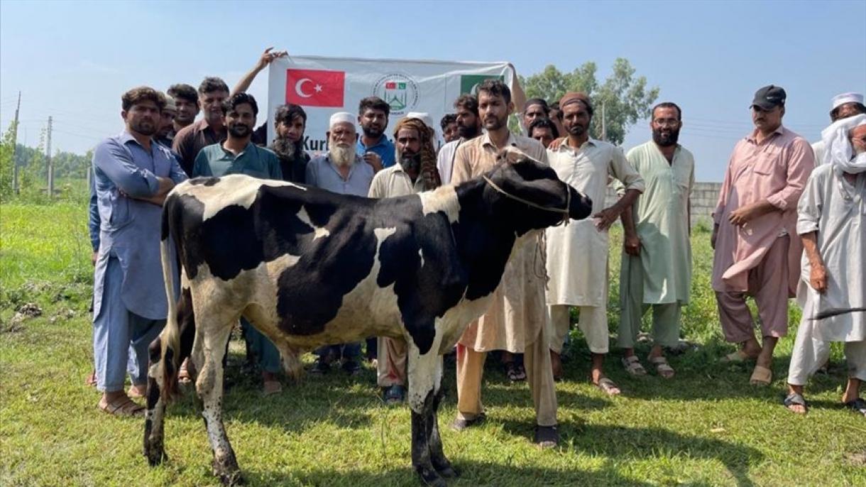 توزیع  گوشت قربانی بین بیش از 100 هزار خانواده نیازمند پاکستانی توسط ترکیه