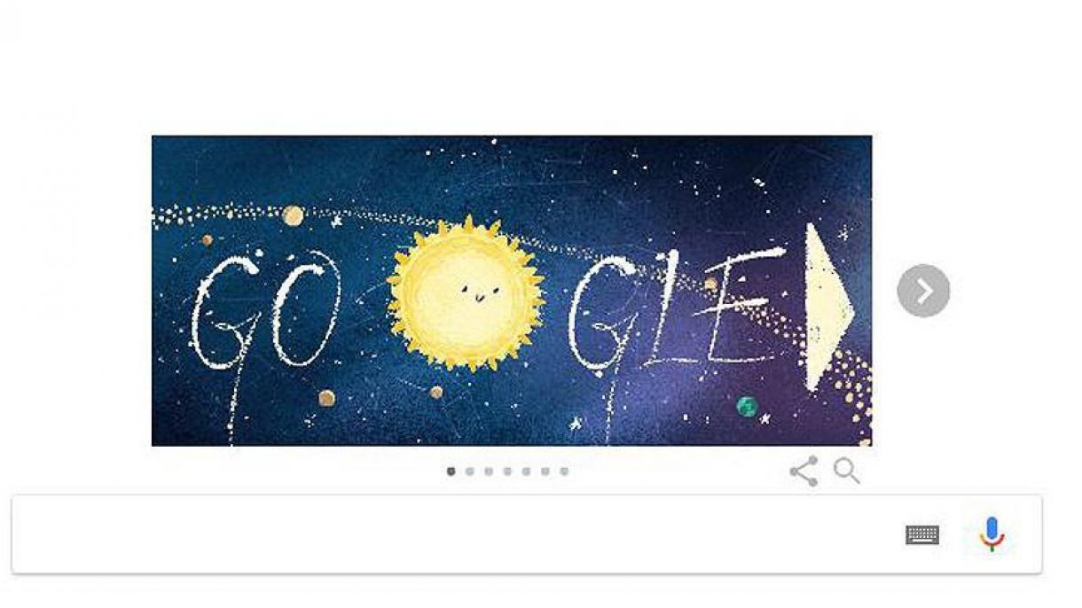 شهاب سنگهای جمینید، در لوگوی ویژه گوگل