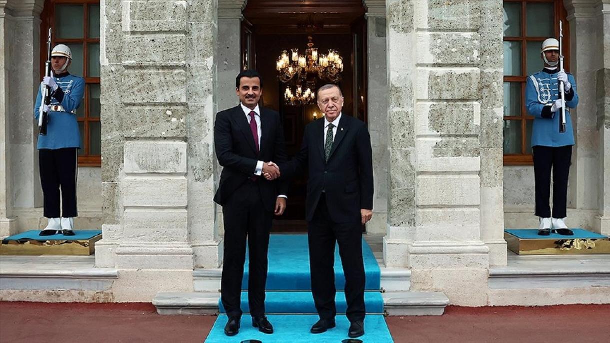 Президент Режеп Таййип Эрдоган Катар эмири Тамим бин Хамад Аль Сани менен жолугушту