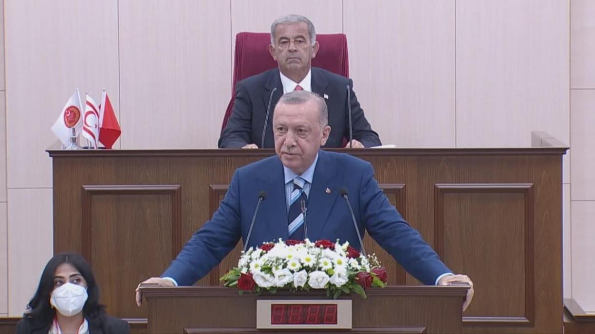 "Mais uma vez, declaramos ao mundo a eterna fraternidade entre a Turquia e o Norte de Chipre"