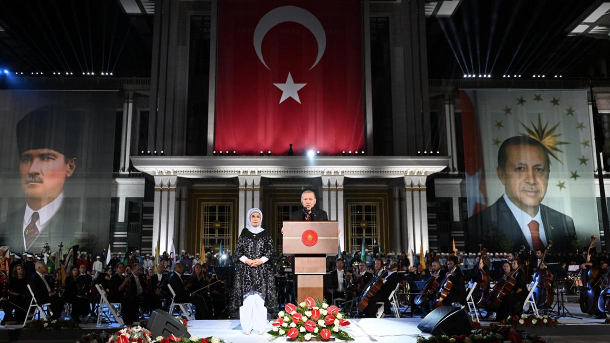 Erdoğan: ” Împreună cu națiunea noastră vom înainta pas cu pas spre obiectivele noastre”