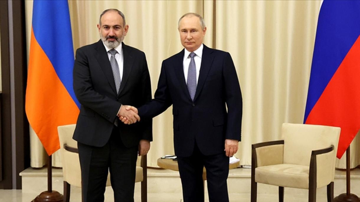 گفت‌وگوی تلفنی رئیس جمهور روسیه با نخست وزیر ارمنستان