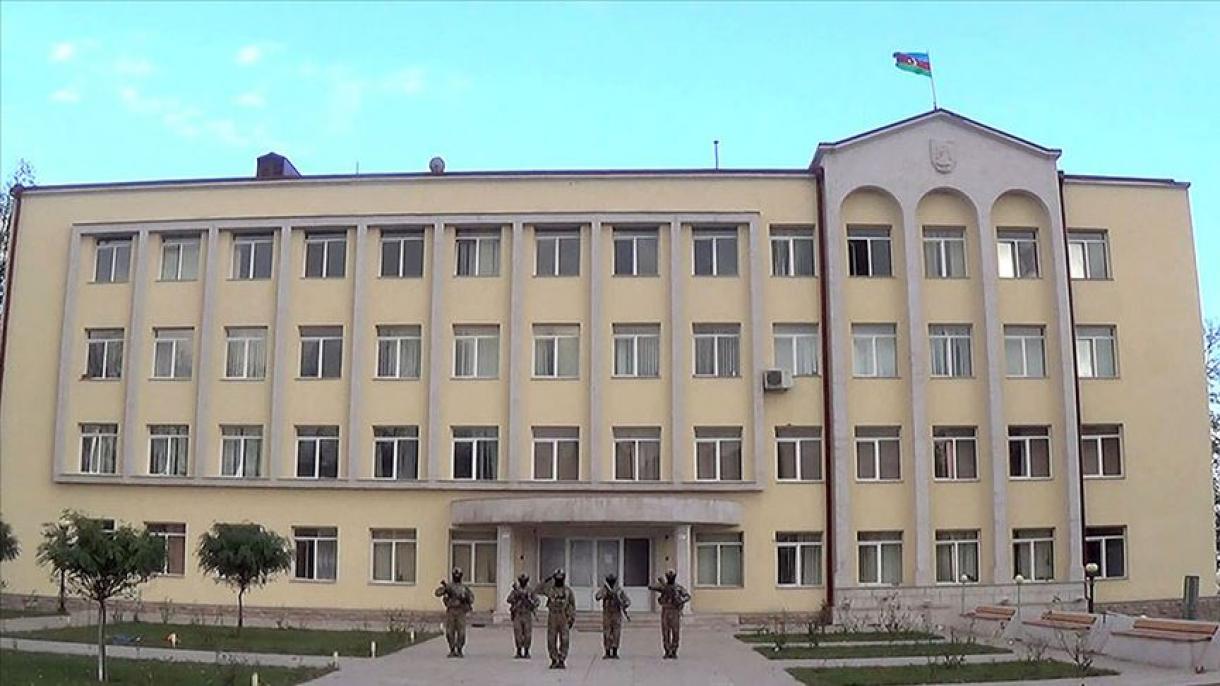 Şuşa şäherinde Azerbaýjanyň baýdagy pasyrdaýar