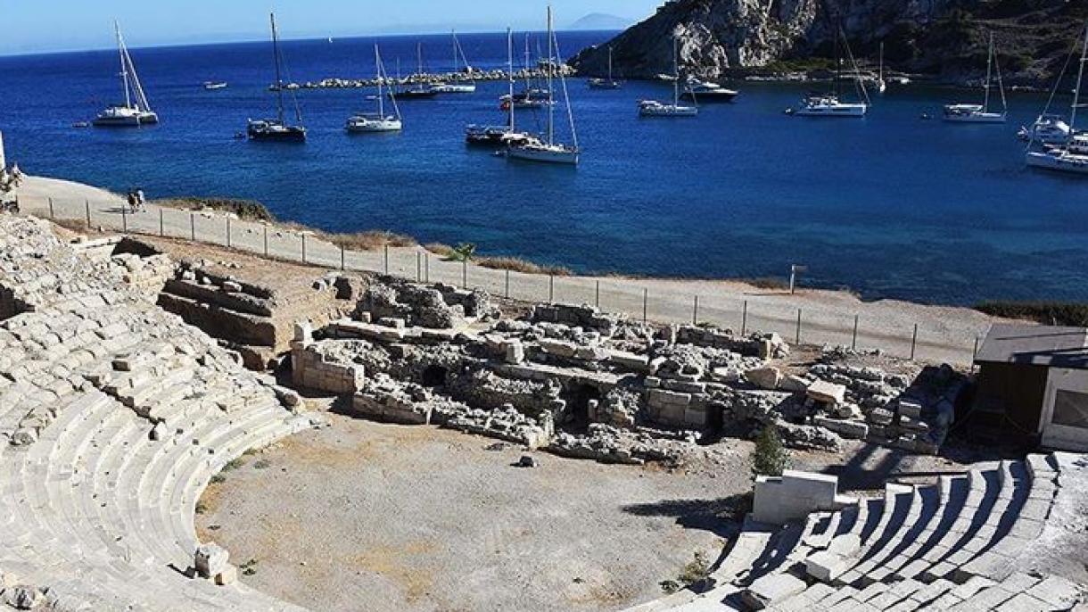Knidos antik şәhәrini iki ay yarımda 40 min turist ziyarәt edib