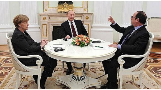 اجلاس پوتین، مرکل و اولاند در خصوص اوکراین