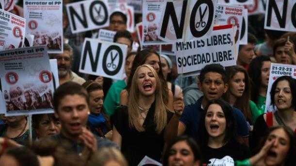 España: estudiantes llamados a una huelga de 48 horas