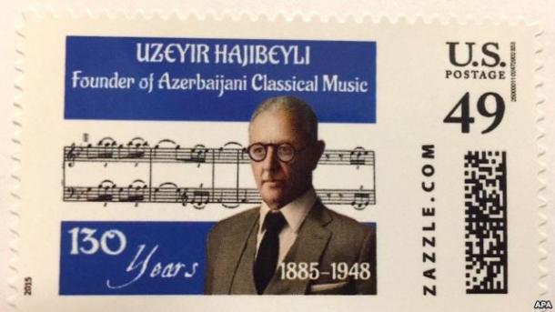 ABŞ Üzeyir Hacıbəyli və Rəşid Behbudov poçt markaları buraxdı