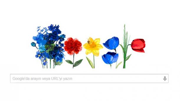 Пролетно лого от Гугъл Дудъл