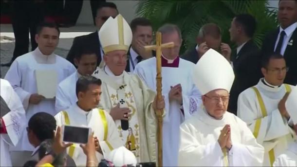Primera homilía del Papa en Ecuador