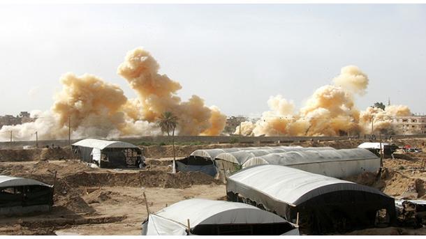 Египет разрушава жилищата по границата с Газа...