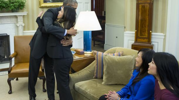 صدر اوباما کی شفا یاب ہونے والی نرس سے ملاقات