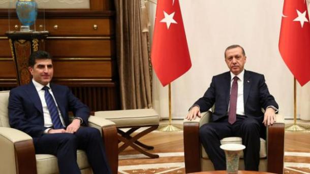 土耳其总统埃尔多昂会见巴尔扎尼