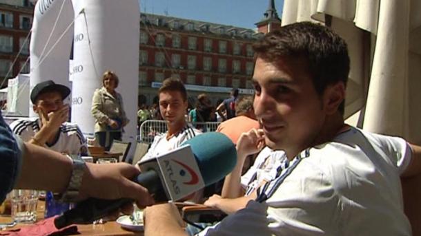 Colchoneros y merengues llenan las calles de Madrid