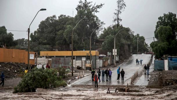 智利北部发生洪灾 17人丧生