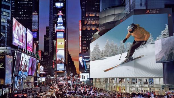 افتتاح بزرگترین بیلبورد جهان در میدان تایمز نیویورک