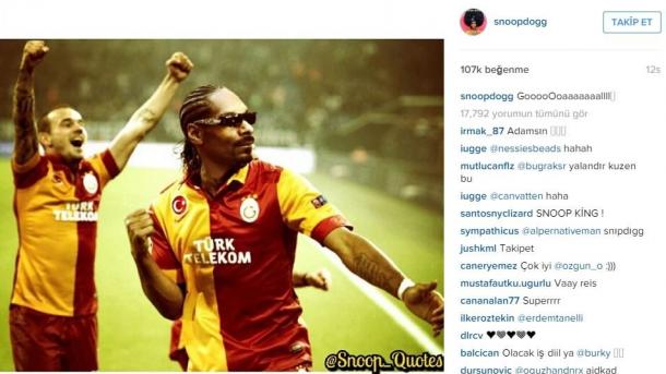 ¡Resulta que Snoop Dogg es partidario del Galatasaray!