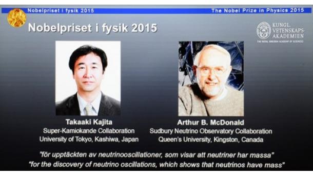 Neutrínókutatásért ketten kapják a fizikai Nobel-díjat