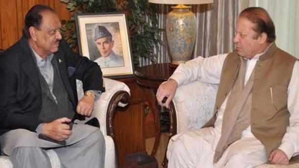 وزیراعظم نواز شریف کی صدر ممنون حسین سے ملاقات 