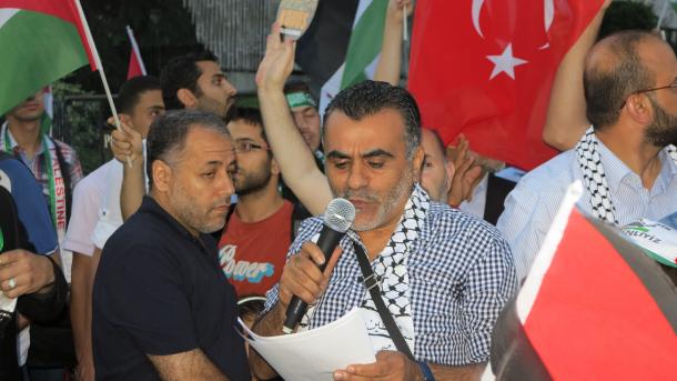 اسرائیل کی زمینی کاروائی کے آغاز کے خلاف استنبول میں مظاہرے