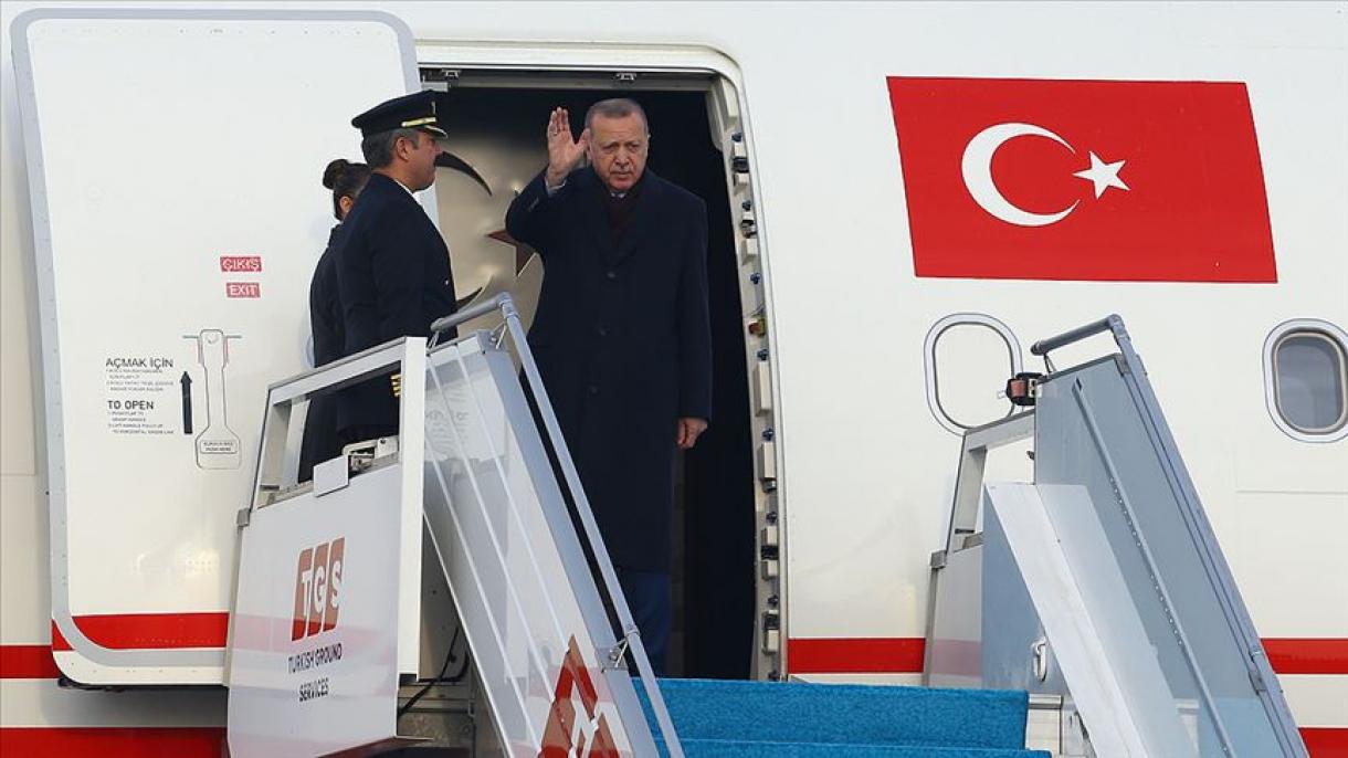 El presidente Erdogan parte hacia Suiza