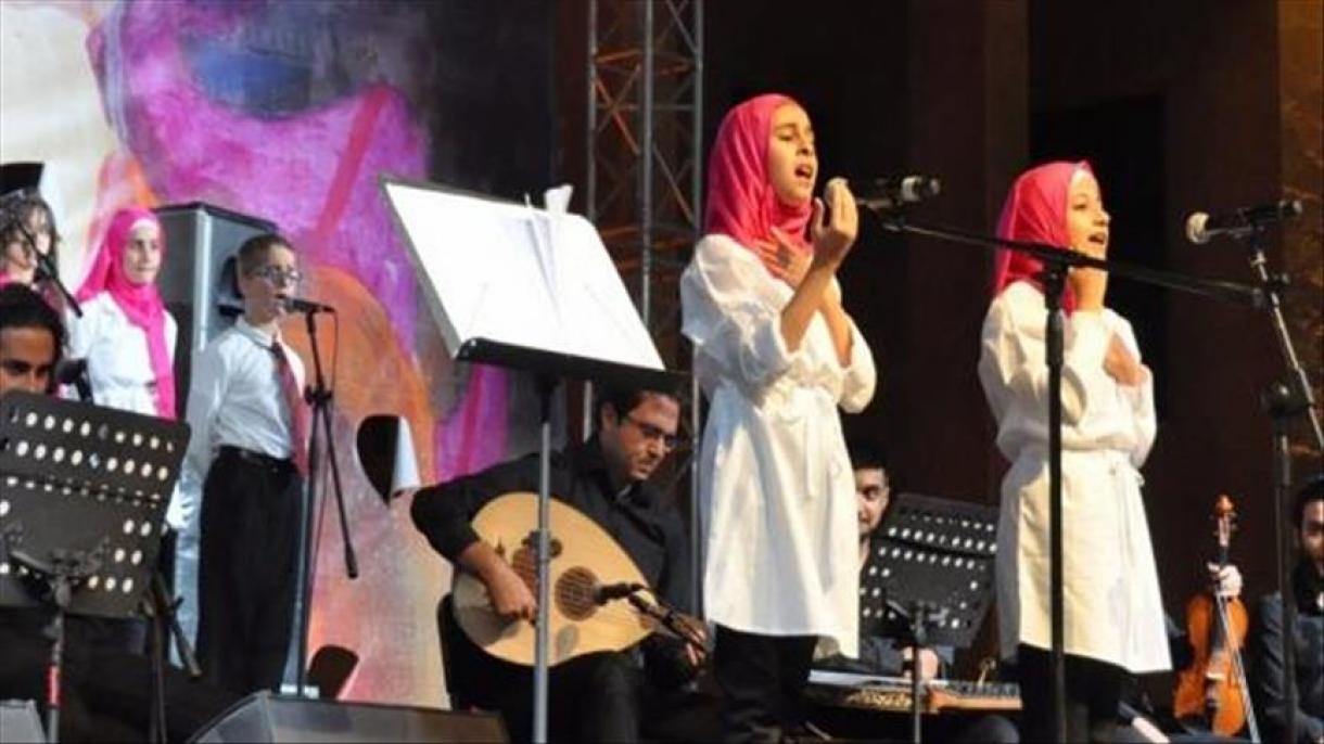 کنسرت موسیقی کر کودکان سوریه در غازی عنتب ترکیه