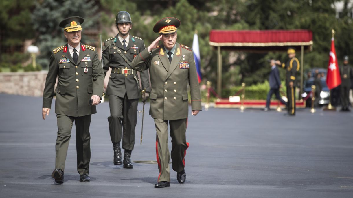 دیدار رؤسای ستاد فرماندهی ارتش ترکیه و روسیه در آنکارا