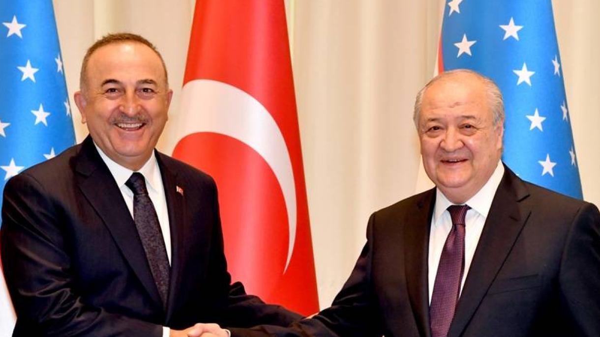 چاۋۇشئوغلۇ ئۆزبېكىستان دىپلوماتىيە مىنىستىرى بىلەن كۆرۈشتى