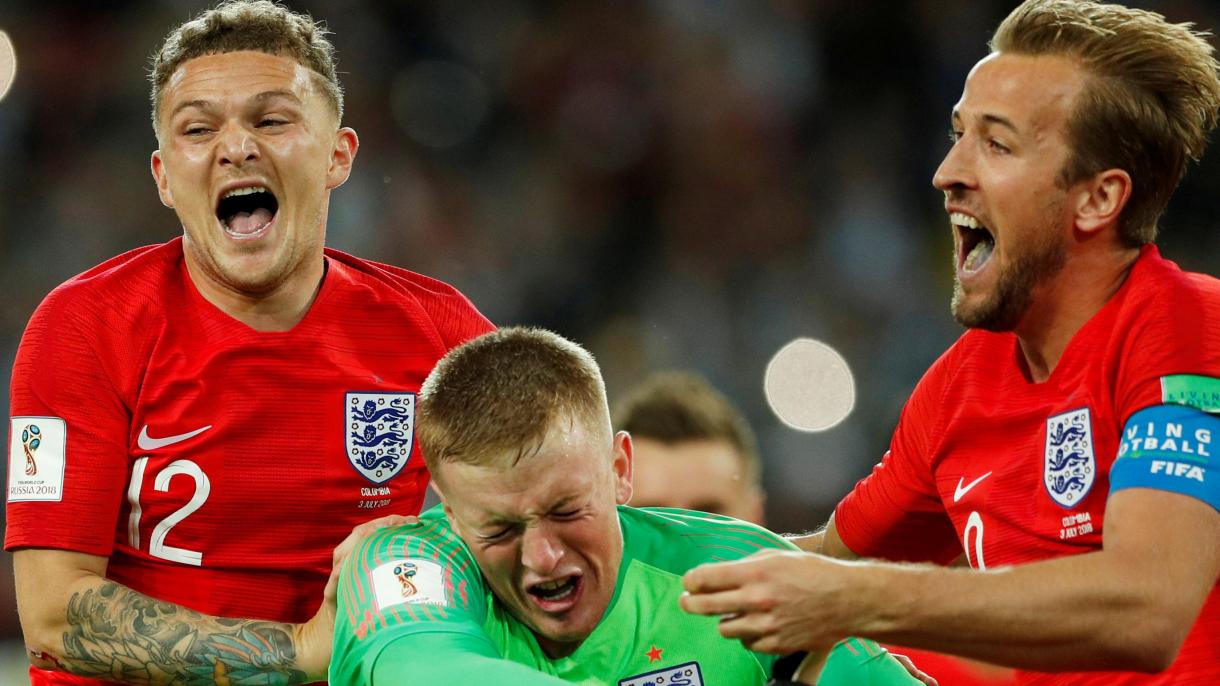 英国队进入2018世界杯四分之一决赛