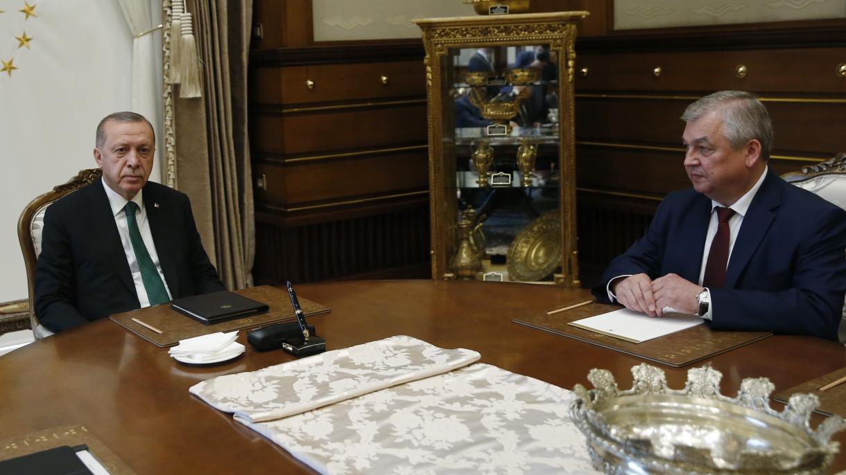 Erdogan recebeu o enviado especial do presidente russo para as questões da Síria