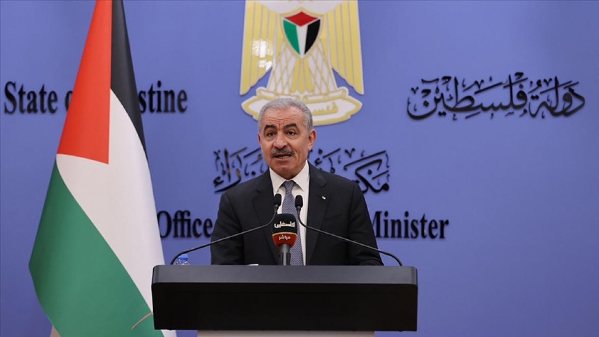 巴勒斯坦总理在拉马拉接见多国大使