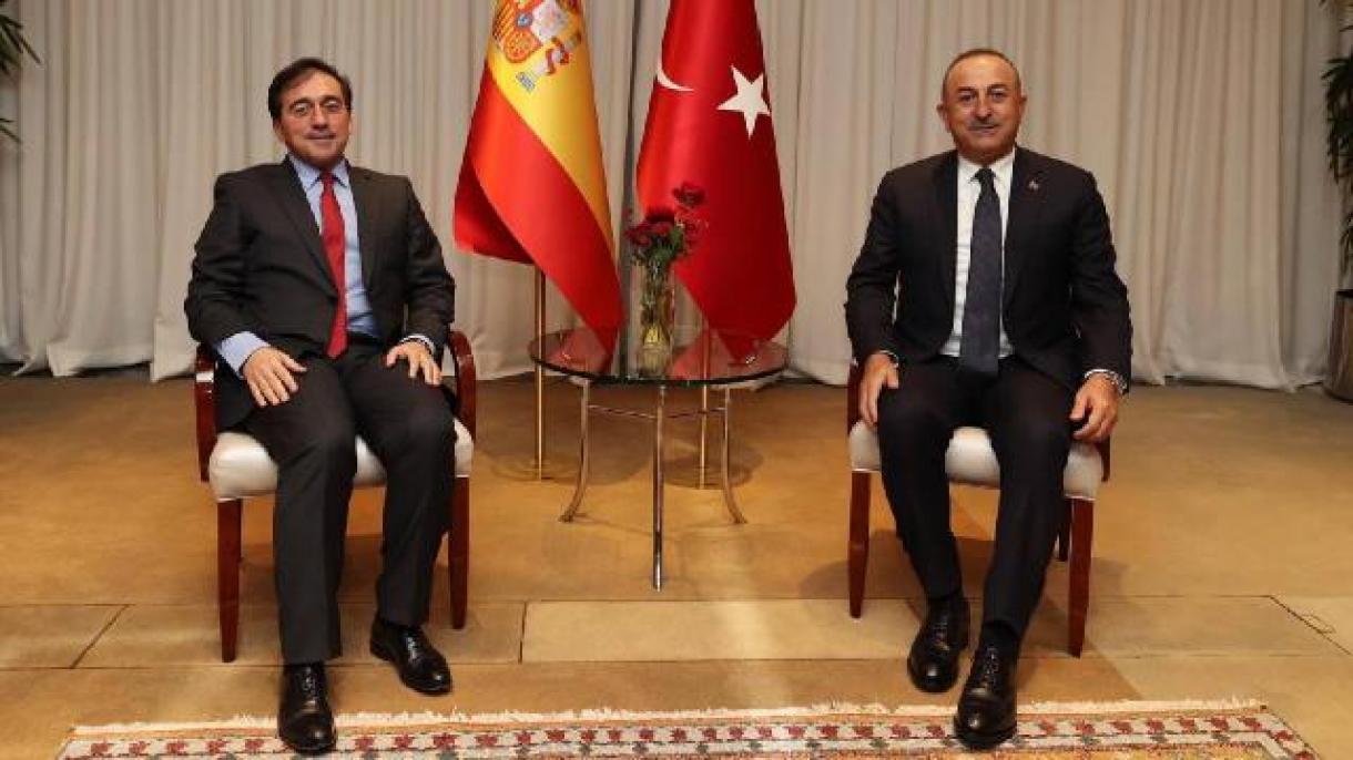Чавушоглу разговаря с испанския външен министър Албарес...