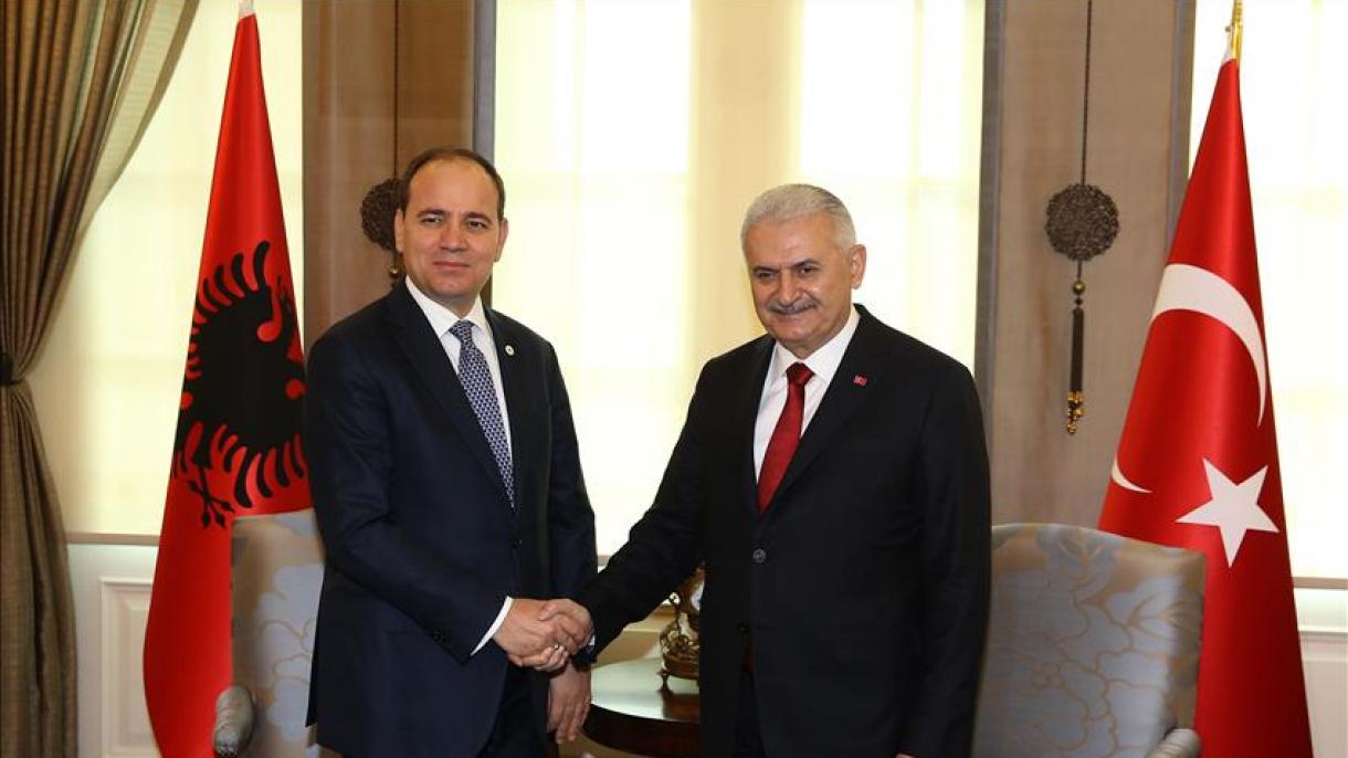 دیدار رئیس جمهور آلبانی با نخست وزیر ترکیه