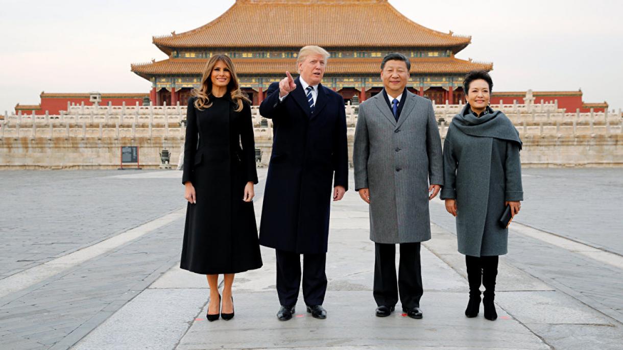 دیدار ترامپ و همسرش از چین