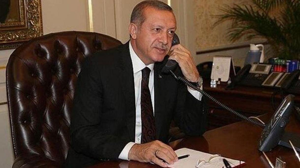 Prezident Erdogan serbiýaly kärdeşi bilen telefon arkaly söhbetdeş boldy